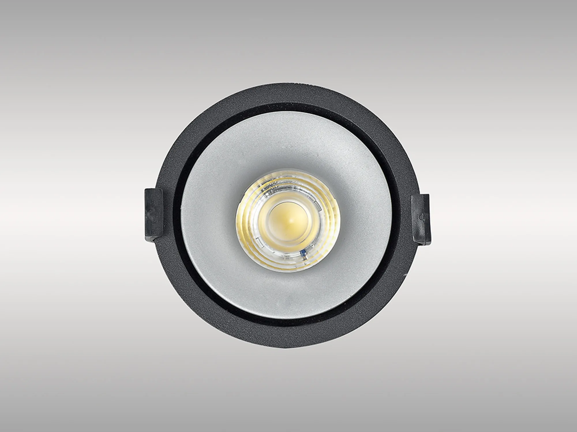 Bolor 9 Tridonic Powered 9W 3000K 840lm 24° CRI>90 LED Engine Black/Silver Fixed Recessed Spotlight, IP20 DM202062  Dlux Bolor 9